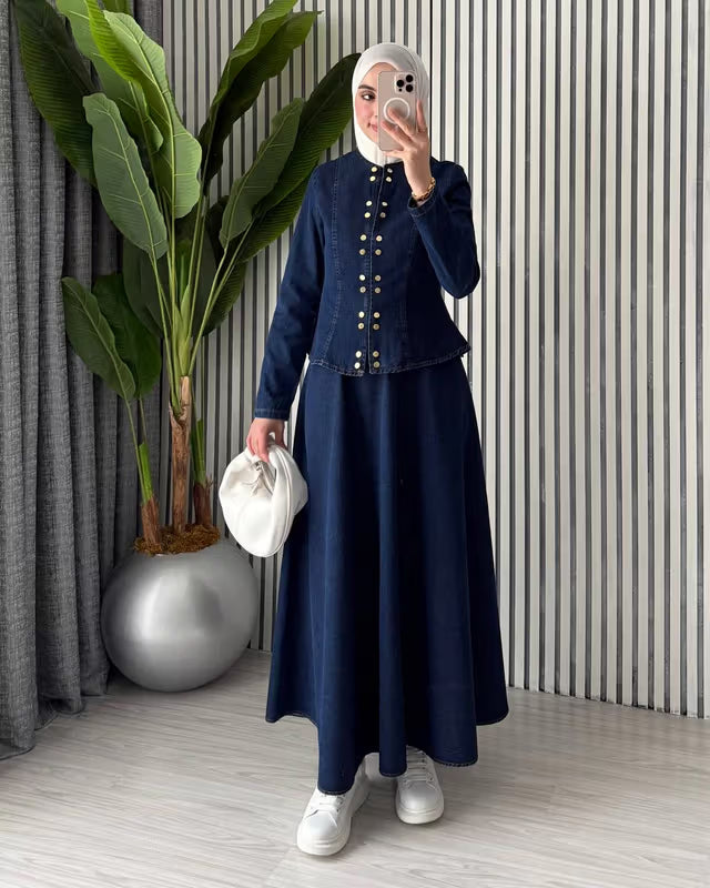 Jeans Skirt Set